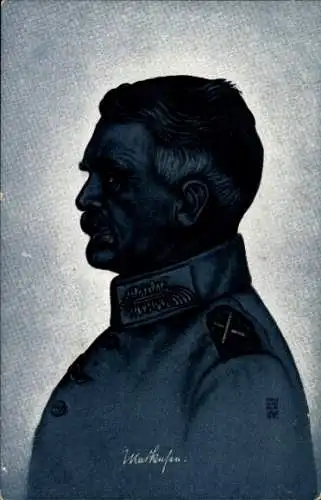 Ak Heerführer August von Mackensen, Porträt, Profil