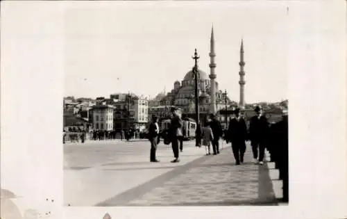 Foto Ak Konstantinopel Istanbul Türkei, Galatabrücke