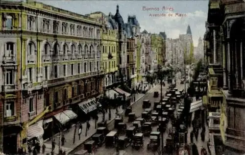 Ak Buenos Aires Argentinien, Avenida de Mayo