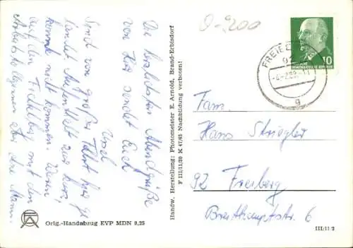 Ak Freiberg in Sachsen, Gaststätte Ratskeller, Theke, Bar, Speisesaal