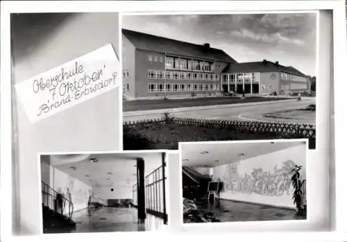 Ak Brand Erbisdorf Sachsen, Oberschule 7. Oktober