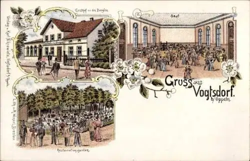 Litho Wójtowice Voigtsdorf Schlesien, Gasthof zu den Bergen, Innenansicht