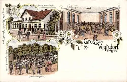 Litho Wójtowice Voigtsdorf Schlesien, Gasthof zu den Bergen, Innenansicht