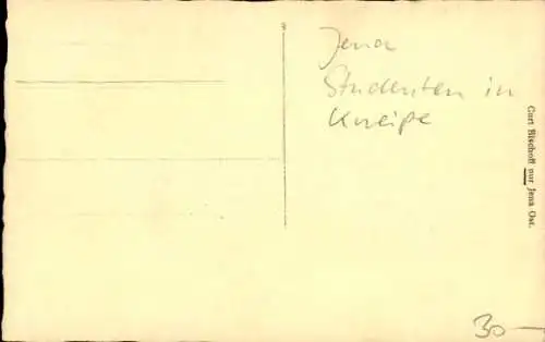 Studentika Foto Ak Jena in Thüringen, Studenten in der Kneipe