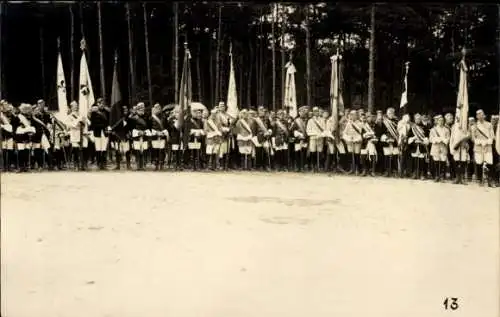 Studentika Foto Ak Jena in Thüringen, Studentischer Umzug zum Bismarck-Turm 1902