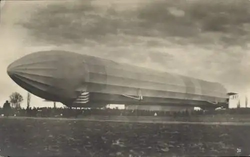 Foto Ak Loiching in Niederbayern, Notlandung Zeppelin Luftschiff LZ 3 1909