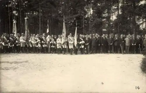 Studentika Foto Ak Jena in Thüringen, Studentischer Umzug zum Bismarck-Turm 1902