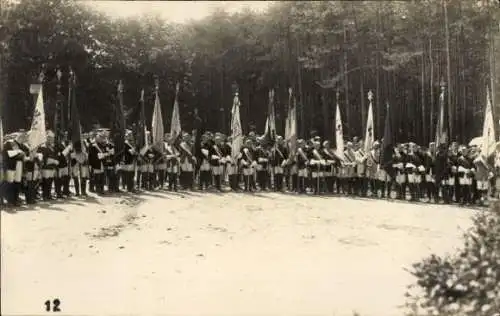 Studentika Foto Ak Jena in Thüringen, Studentischer Umzug zum Bismarck-Turm 1902