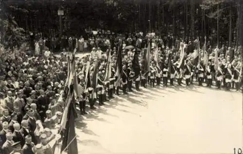 Studentika Foto Ak Jena in Thüringen, Studentischer Umzug zum Bismarck-Turm 1902