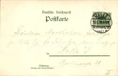 Litho Kröllwitz Cröllwitz Halle an der Saale, Gasthaus Bergschenke