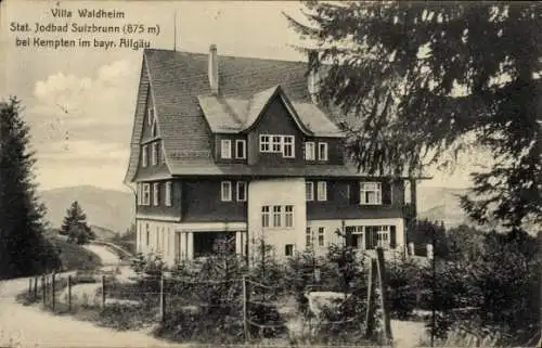 Ak Sulzbrunn Sulzberg im Oberallgäu, Villa Waldheim