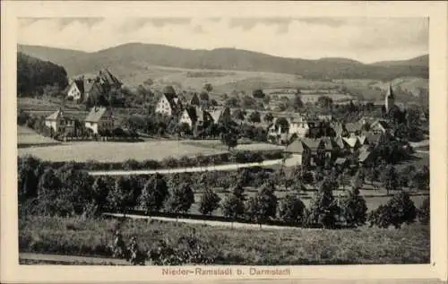 Ak Nieder Ramstadt Mühltal im Odenwald, Gesamtansicht