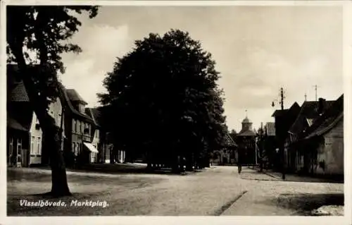 Ak Visselhövede in Niedersachsen, Marktplatz