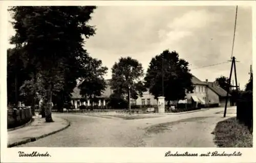 Ak Visselhövede in Niedersachsen, Lindenstraße, Lindenplatz