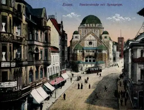 Judaika Ak Essen im Ruhrgebiet, Steelerstraße, Synagoge