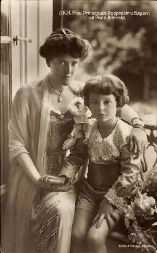 Ak Prinzessin Marie Gabriele von Bayern, Prinzessin Rupprecht, Prinz Albrecht von Bayern