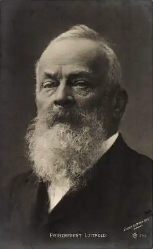 Ak Prinzregent Luitpold von Bayern, Portrait, Novitas 71/2