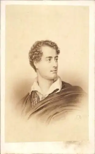 CdV George Gordon Byron, Dichter Lord Byron, Portrait