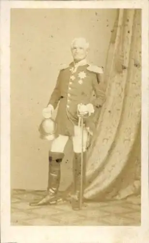 CdV Generalfeldmarschall Friedrich von Wrangel, Portrait