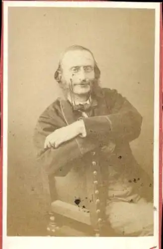 CdV Komponist Jaques Offenbach, Portrait