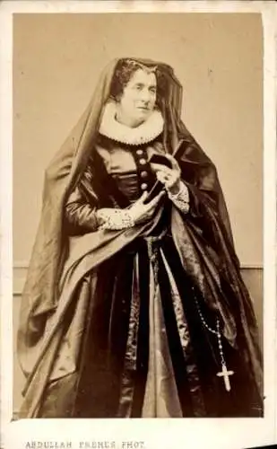 CdV Schauspielerin Adelaide Ristori, Portrait als Maria Stuart