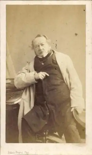 CdV Schriftsteller Paul de Kock, Portrait