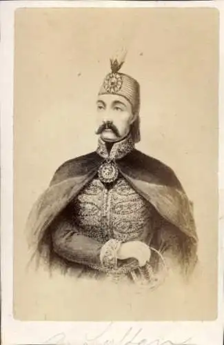 CdV Abdülaziz, Osmanischer Sultan, Portrait