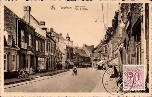 Ak Poperinghe Poperinge Westflandern, Rue d'Ypres