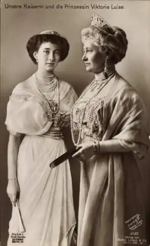 Ak Prinzessin Victoria Luise von Preußen, Kaiserin Auguste Viktoria