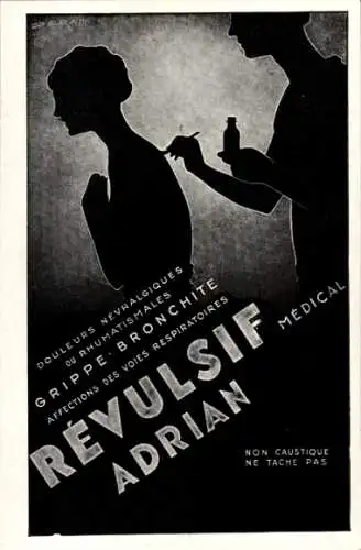 Ak Werbung für Medikament gegen Grippe, Revulsif Adrian
