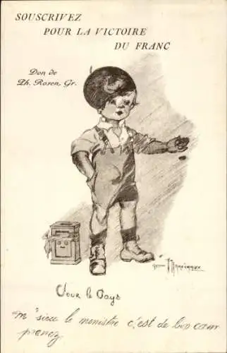 Künstler Ak Souscrivez pour la Victoire du France
