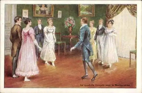 Ak Collection du Talon Le Gaulois, Clermont Ferrand Puy de Dôme, Quadrille Francais