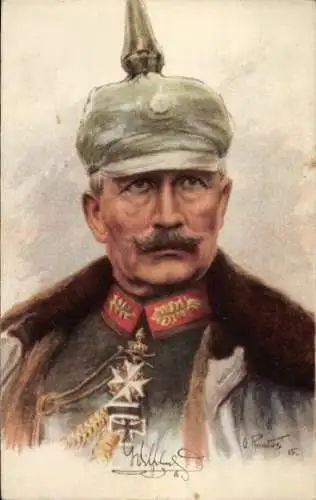 Künstler Ak Renatus, Otto, Kaiser Wilhelm II., Portrait, Orden