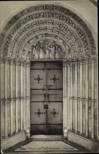 Ak Trier an der Mosel, Portal in der Liebfrauenkirche, Sakristei