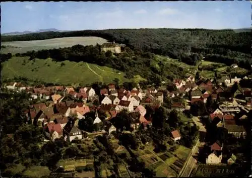Ak Schieder Schwalenberg in Lippe, Gesamtansicht, Stadt und Burg