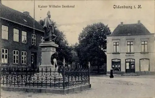 Ak Oldenburg in Holstein, Kaiser Wilhelm Denkmal