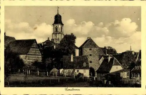 Ak Gerabronn in Württemberg, Teilansicht, Turm