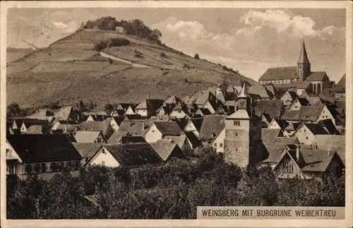 Ak Weinsberg im Kreis Heilbronn, Burg Weibertreu