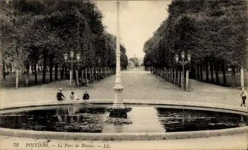 Ak Poitiers Vienne, Parc de Blossac