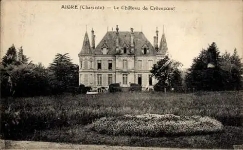 Ak Aigre Charente, Chateau de Crevecoeur