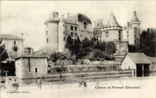 Ak Verteuil sur Charente, Schloss