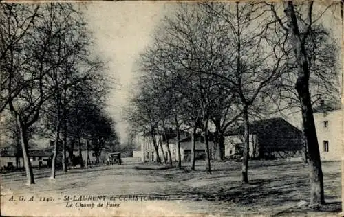 Ak St-Laurent de Ceris, Le Champ de Fosse