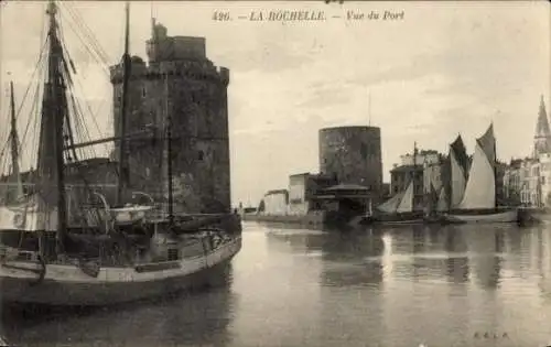 Ak La Rochelle Charente Maritime, Hafen