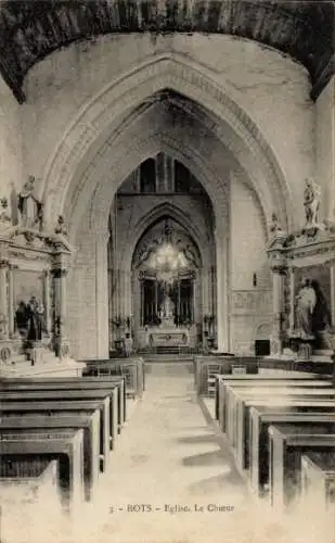 Ak Rots Calvados, Kirche, Chorraum