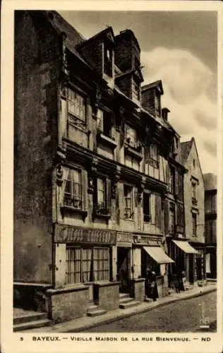 Ak Bayeux Calvados, Vieille Maison de la Rue Bienvenue