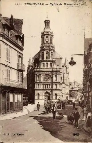 Ak Trouville Calvados, Kirche Bon Secours