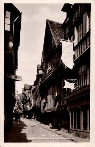 Ak Lisieux Calvados, Vieilles Maisons Rue aux Fevres