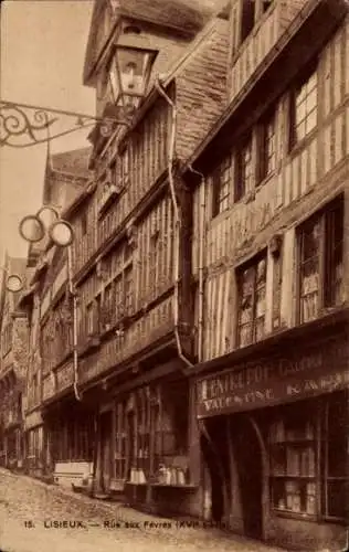 Ak Lisieux Calvados, Rue aux Fevres