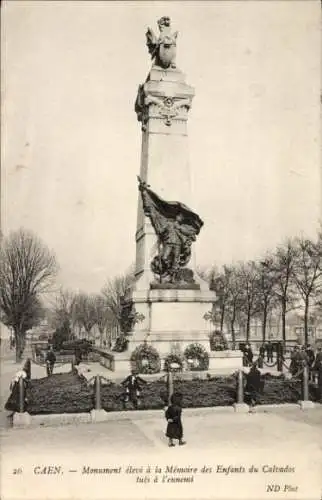 Ak Caen Calvados, Gefallenendenkmal