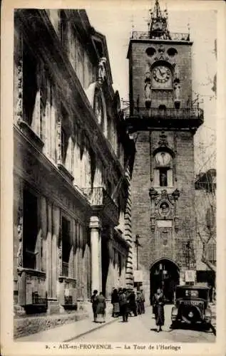 Ak Aix en Provence Bouches du Rhône, Uhrenturm